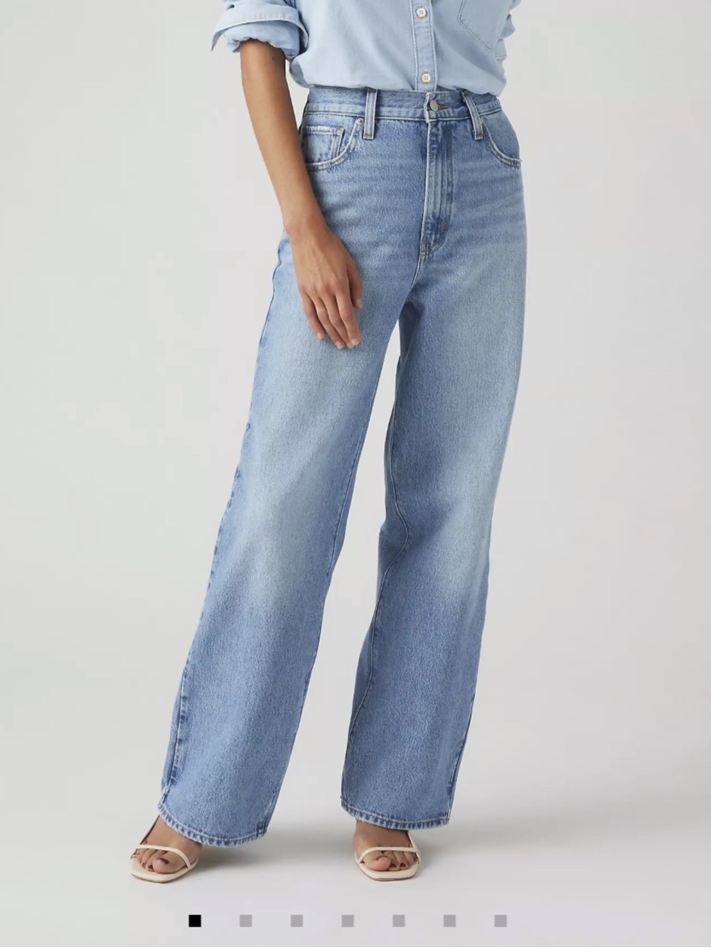 Levi’s high waisted straight jeans